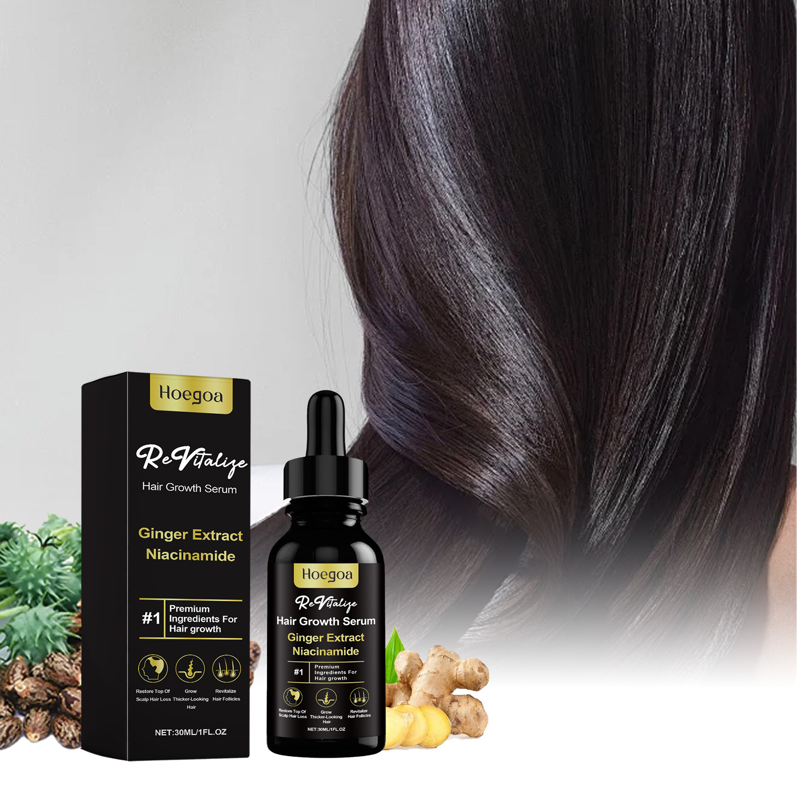 Hair Care Oil Serum - 30ml Hair Care Essential Oil Thicker