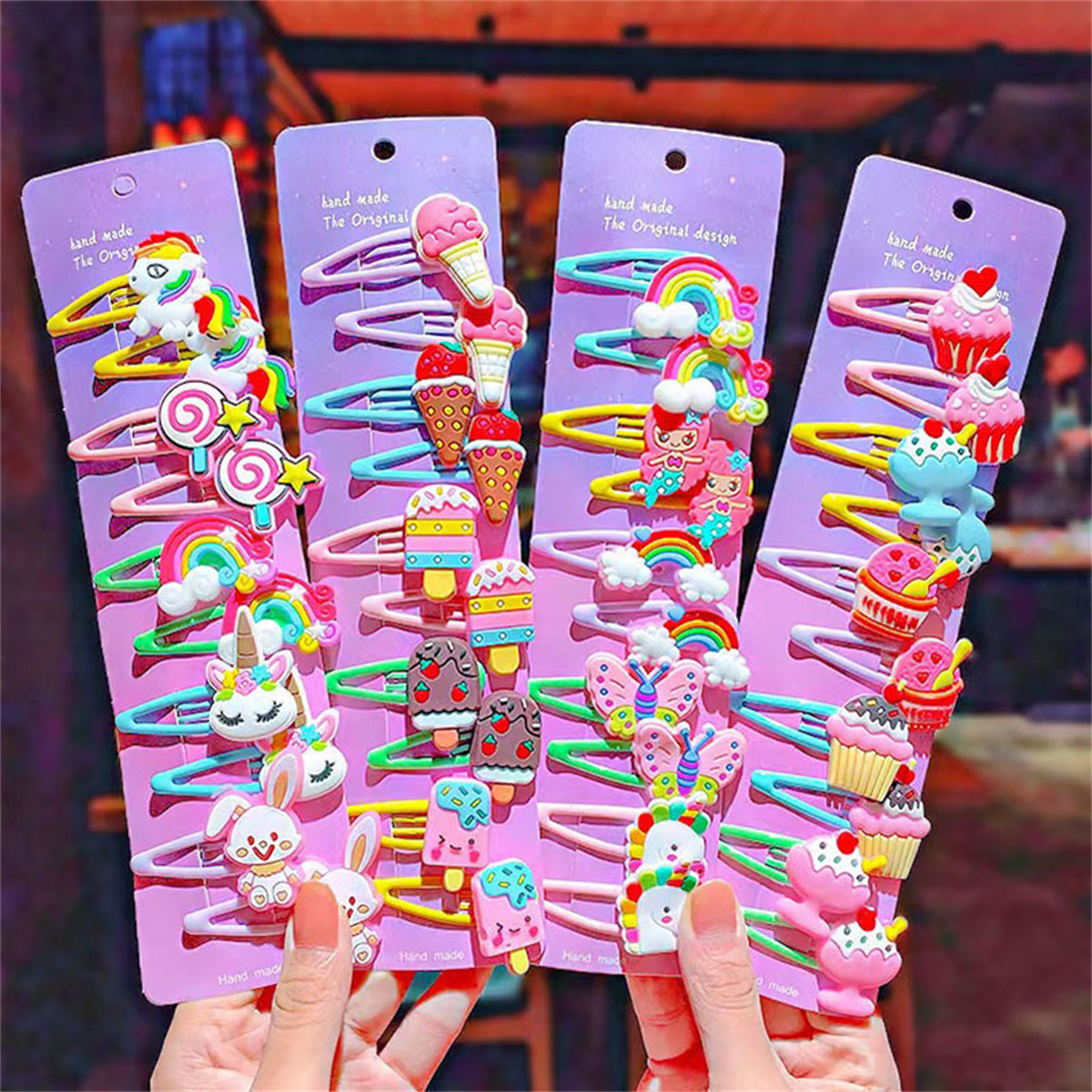 Hair Care Lotion - 10PCS/Set New Girls Cute Cartoon Ice