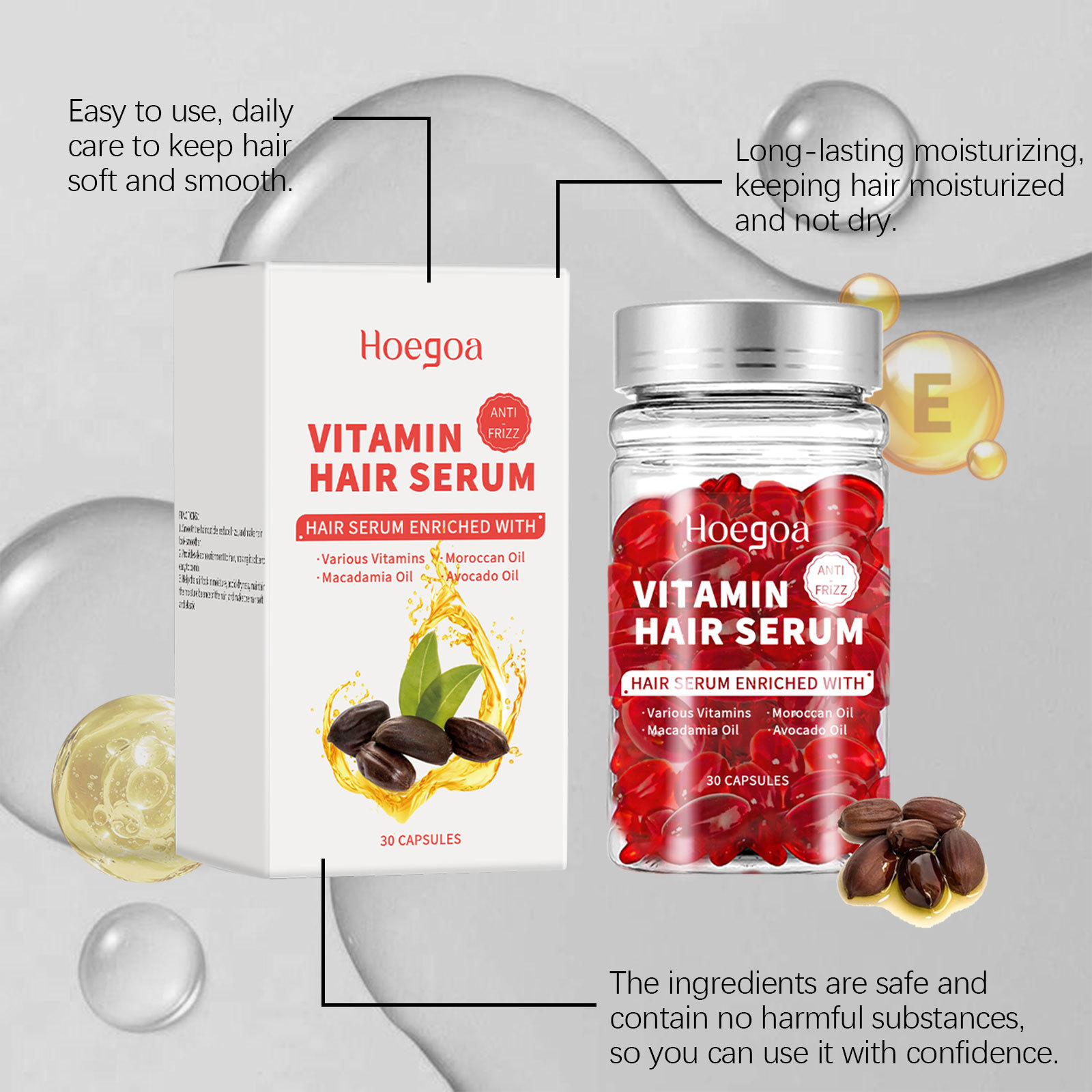 Hair Care Lotion - Vitamin Hair Care Serum Capsules Increase