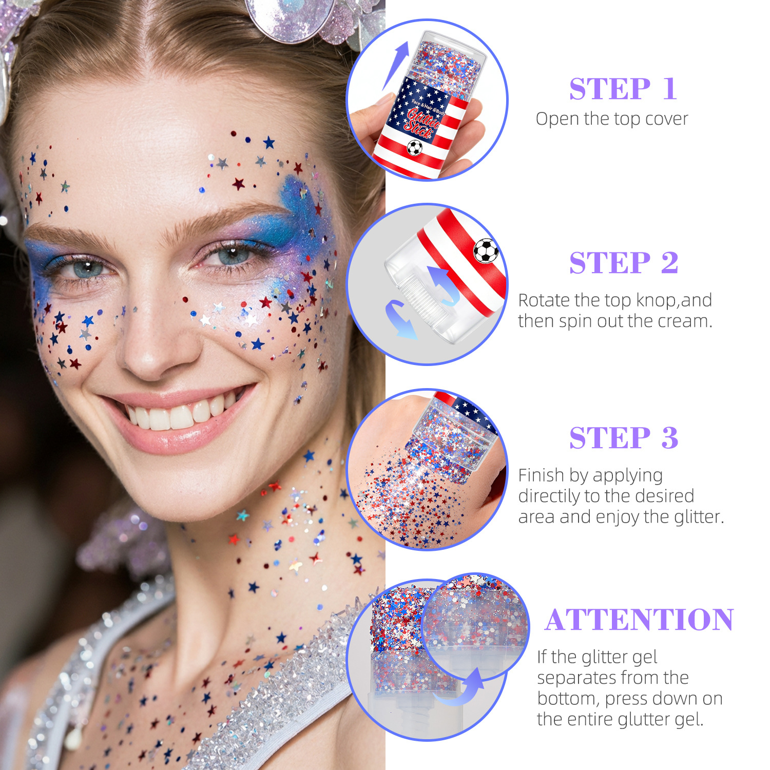 Sparkling Sequins Glitter Gel  – Hair Care Lotion recenzja i cena