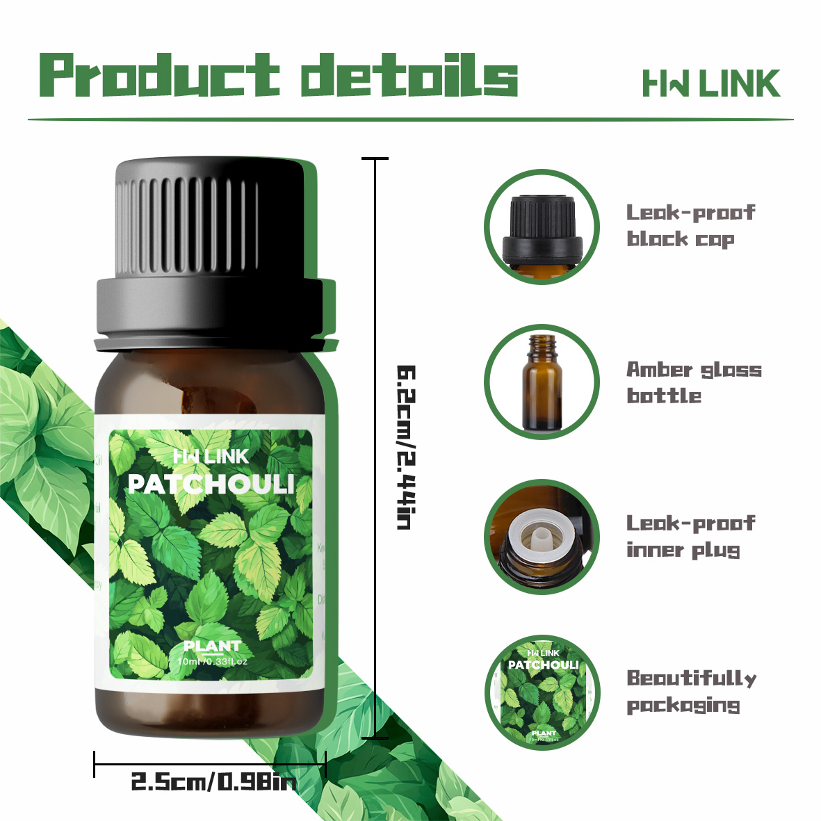 10ml Patchouli Essential Oils  – Hair Care Naturally recenzja i cena