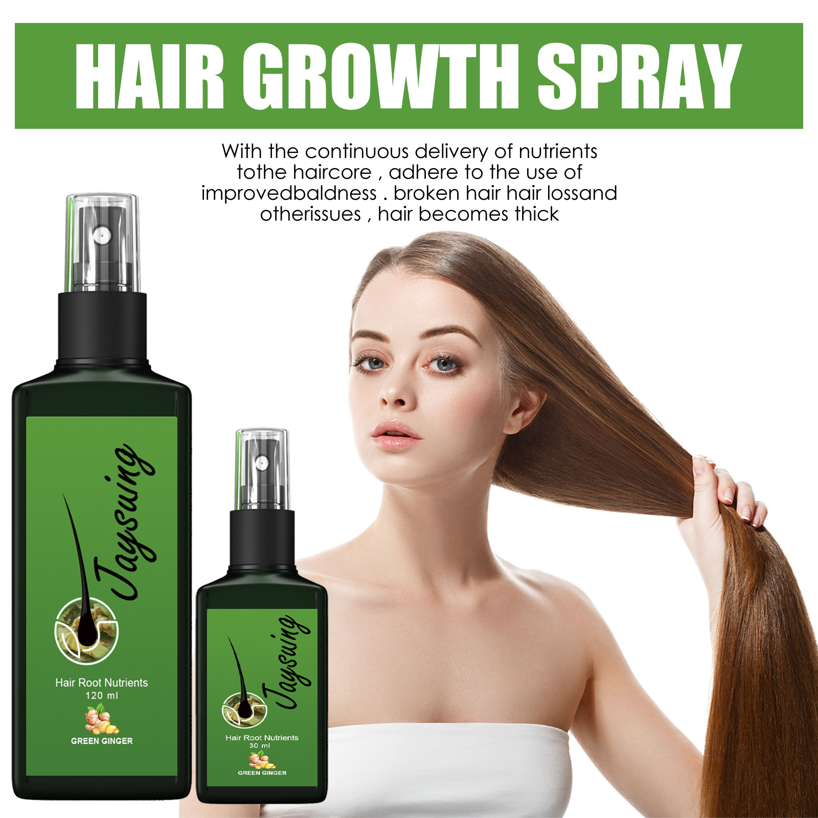Fast Ginger Hair Growth Spray  – Hair Care Oil Serum recenzja i cena
