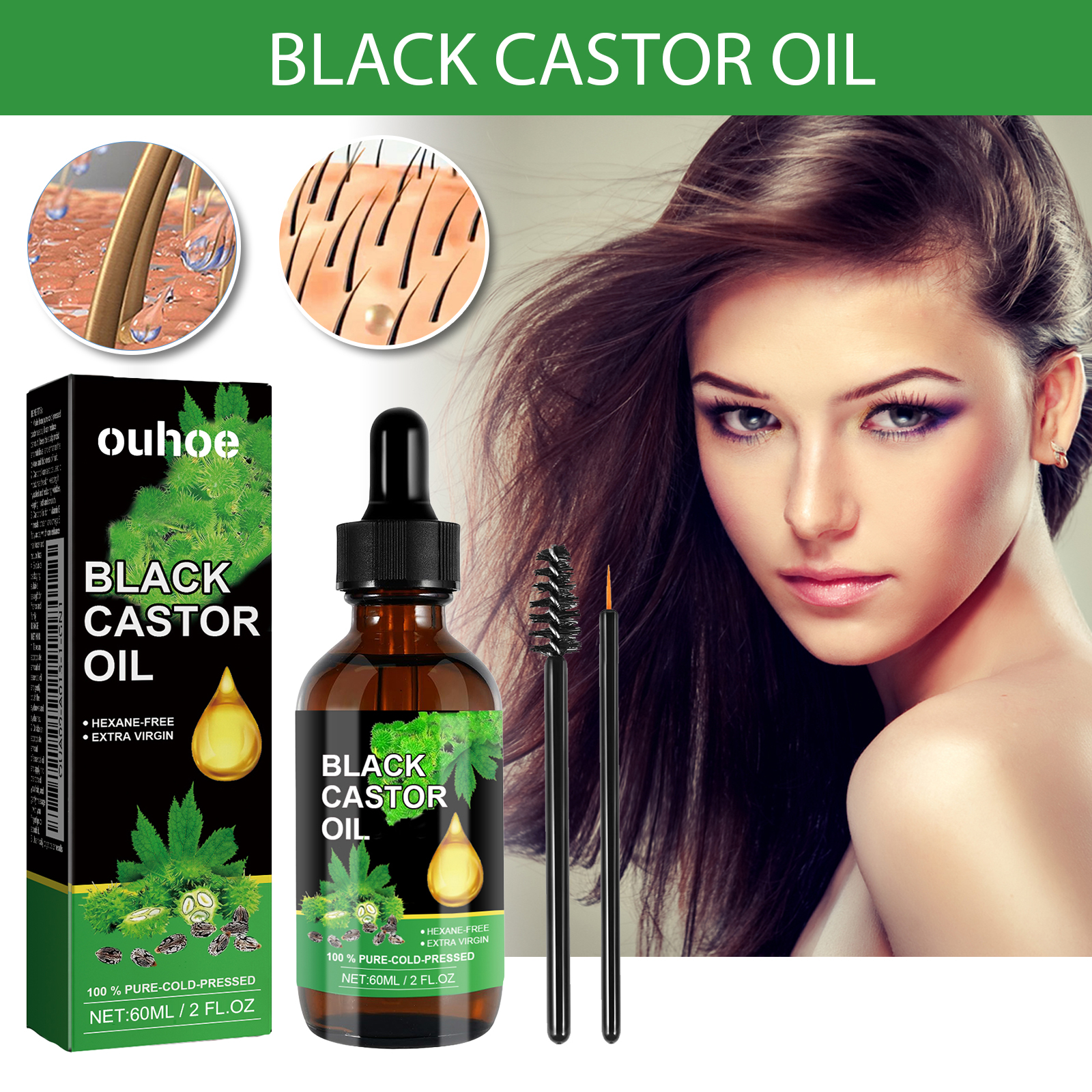 Black Castor Oil Nourishes Hai – Hair Care Oil Serum recenzja i cena