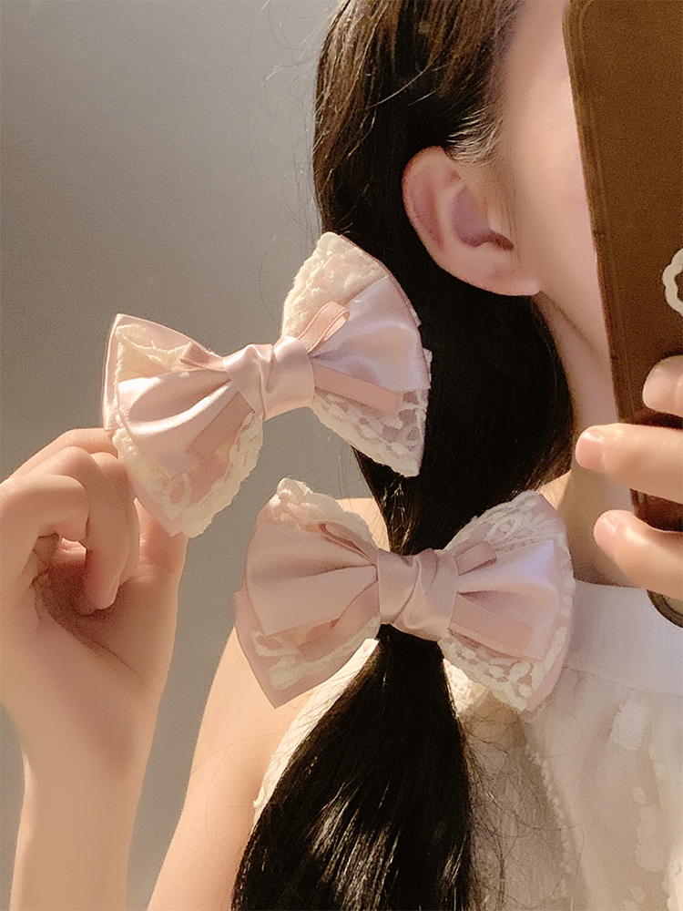 Cream Peach~Pink Bow Lace Hair – Hair Care Lotion recenzja i cena
