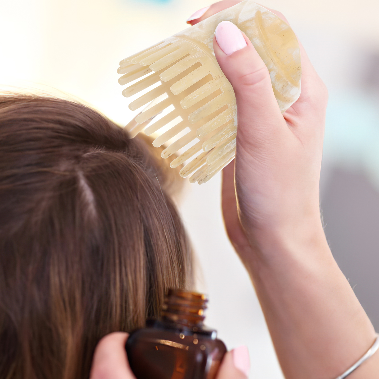 Portable Oxhorn Haircomb With  – Hair Care Tips recenzja i cena