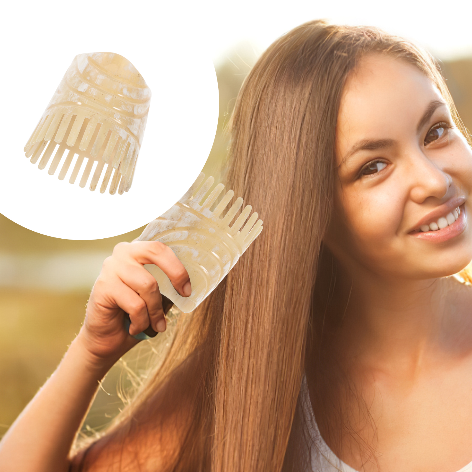 Portable Oxhorn Haircomb With  – Hair Care Tips recenzja i cena