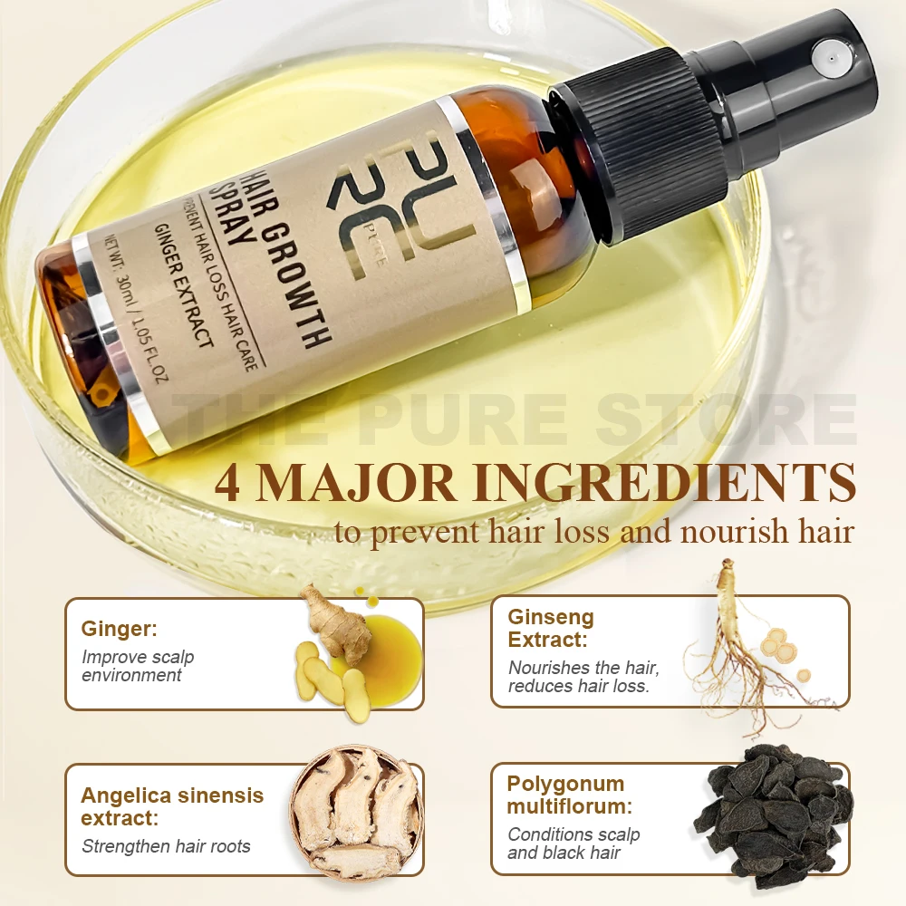PURC Ginger Hair Spray Root St – Hair Care Oil Serum recenzja i cena