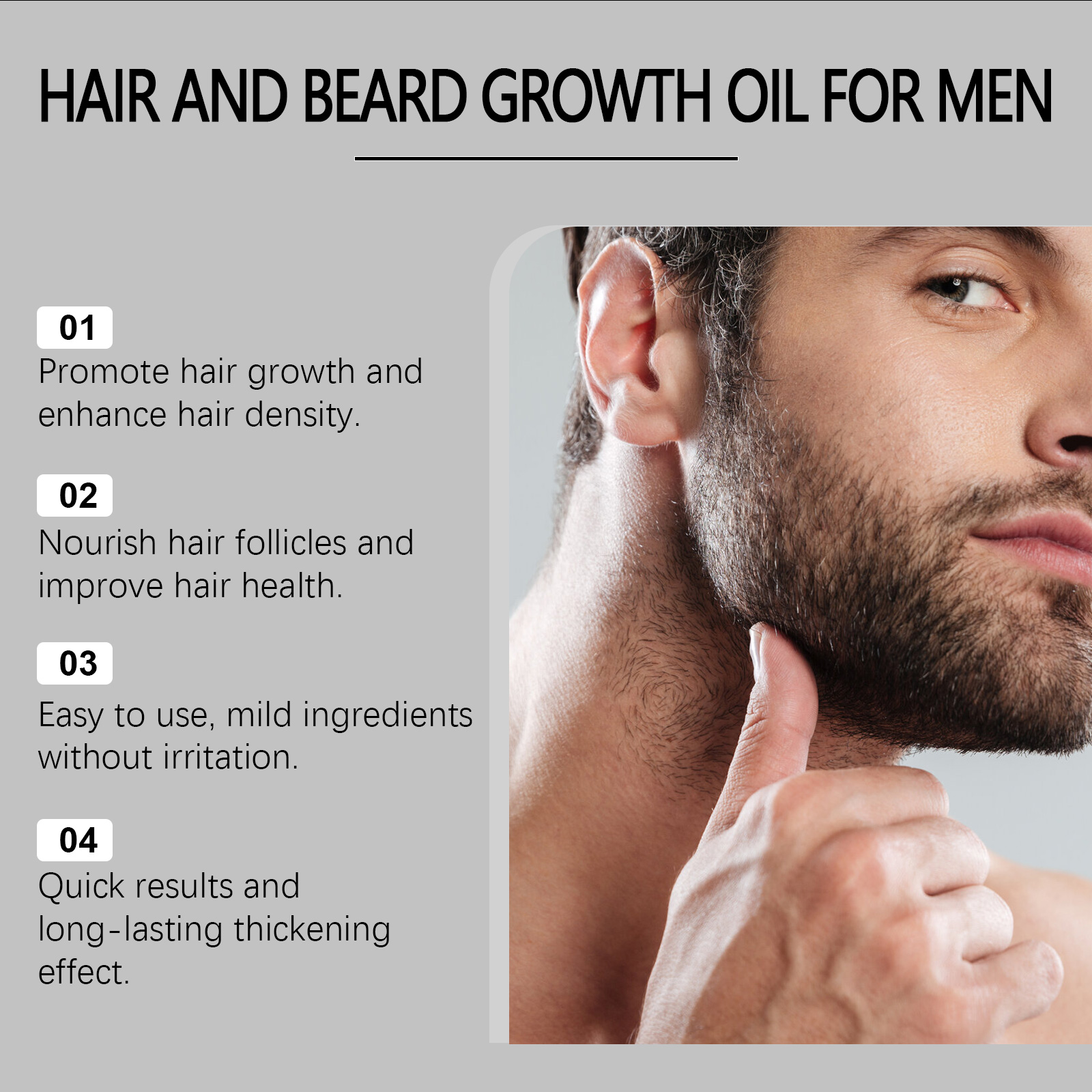 15ML Men Beard Care Oil Nouris – Hair Care Naturally recenzja i cena