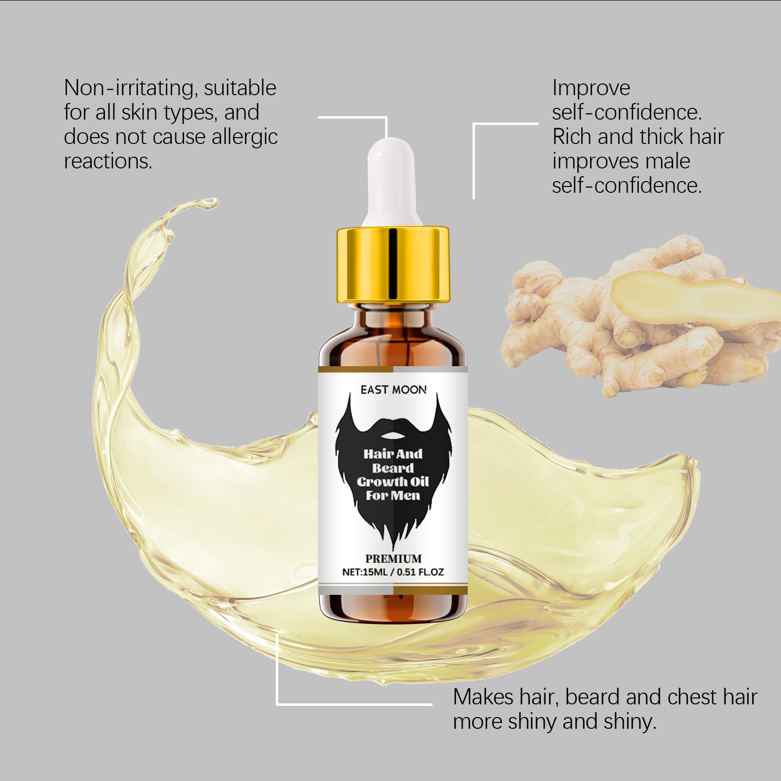 15ML Men Beard Care Oil Nouris – Hair Care Naturally recenzja i cena