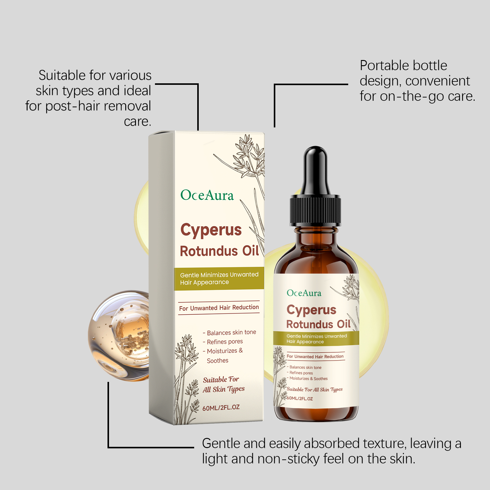 Cyperus Rotundus Hair Removal  – Hair Care Oil Serum recenzja i cena